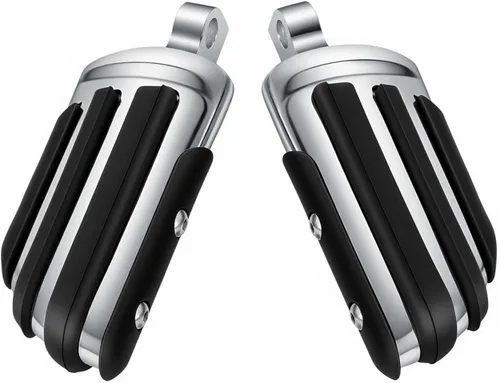 Miniatura 21 de Estriberas cromadas para motocicleta, estriberas de carretera, reposapiés de aluminio, plataformas para pies de motocicleta para Harley Davidson