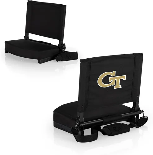 Miniatura 13 de PICNIC TIME NCAA Georgia Bulldogs Gridiron - Asiento de estadio, ligero, silla plegable portátil para gradas y bancos, (negro)