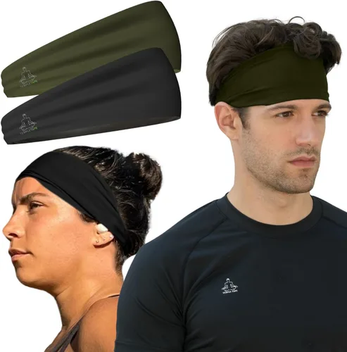 Bandas de sudor Temple Tape - Diademas de entrenamiento para mujeres y hombres - Bandas de sudor para hombres - Bandas de sudor para deportes con