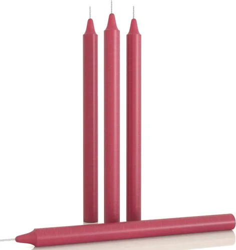 Miniatura 28 de CANDWAX Paquete de 4 velas cónicas blancas, sin goteo, de combustión lenta, sin perfume, de 12 pulgadas, ideales para mesa de comedor, candelabros