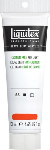 Miniatura 65 de Liquitex Pintura Acrílica Profesional de Cuerpo Pesado, Tubo de 2 oz (59ml), Rojo Fluorescente