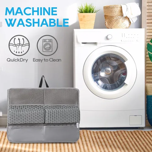 Miniatura 9 de OS OMYSTYLE - Juego de rodilleras y coderas de baño para bebé, 1.5 pulgadas de grosor, de secado rápido, con organizador de juguetes y accesorios