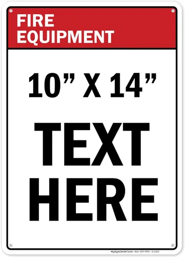Miniatura 55 de Primer letrero de seguridad personalizado, letrero ANSI, compatible con Osha, 12 x 18 pulgadas, HDPE de 55 mil de grosor