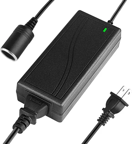 Miniatura 8 de Shentian Fuente de alimentación Adaptador de mechero de encendedor de CA a CC 110V-240V a 12V Convertidor de cargador de energía para coche negro