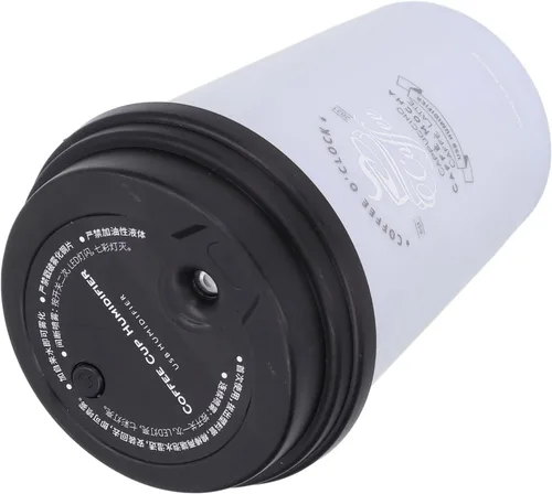 Miniatura 8 de Humidificadores para dormitorio, humidificadores de niebla fría de 10.1 fl oz, mini humidificador portátil, mini humidificador USB de taza de café