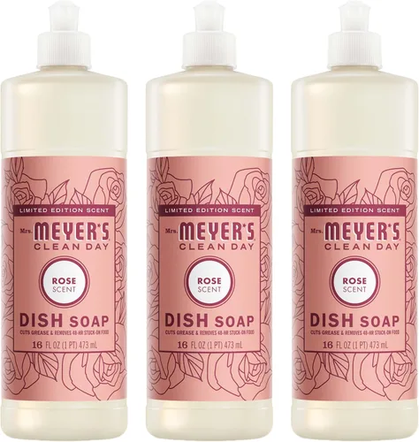 Miniatura 59 de Mrs. Meyer's - Detergente líquido para platos, aroma a pinos de Iowa, fórmula biodegradable, edición limitada, paquete de 3 unidades, 16 fl oz