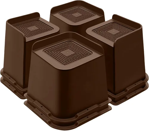 Miniatura 38 de ANNKUT Elevadores de cama de 1 pulgada resistentes, elevadores de muebles para cama, escritorio, mesa, sofá, sofá, elevadores de cama de gran