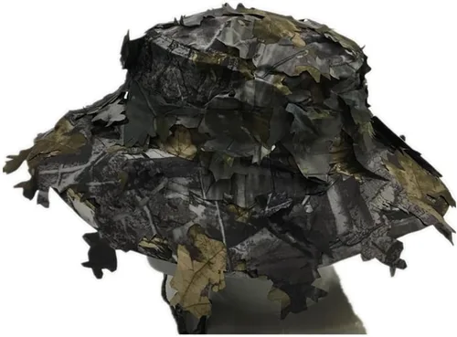 Miniatura 2 de Boonie Sombreros para hombres 3D Hojas Camo Gorra táctica para caza Pesca Parasol