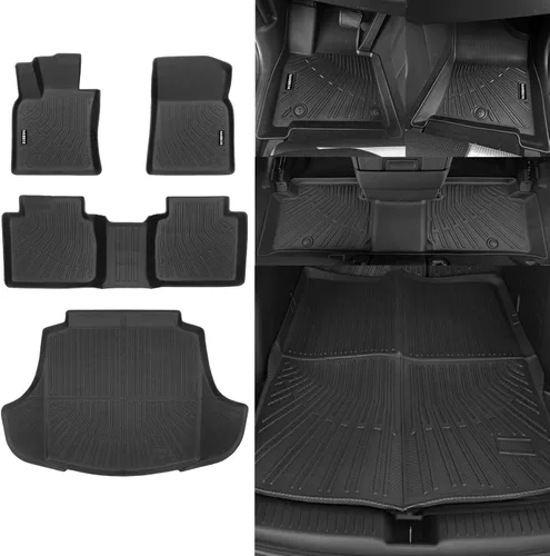 Miniatura 55 de Alfombrillas de piso Naibeve para Ford Edge 2015 2016 2017 2018 2019 2020 2021 2022 2023 2024 2025 - Ajuste personalizado para todo clima