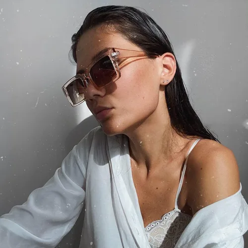 Miniatura 3 de Gafas de sol para mujer, diseño clásico, minimalista, a la moda, UV400, cuadradas, unisex, TY2984