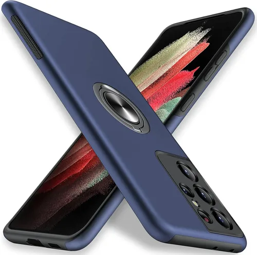 Miniatura 10 de JAME para Funda Samsung Galaxy S22 Ultra, Funda Protectora de Parachoques Suave y Delgada para Cubierta Samsung S22 Ultra, con Soporte de Anillo
