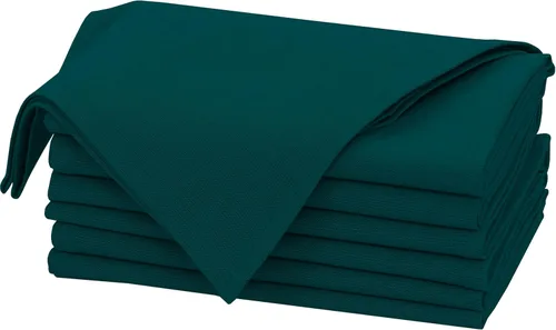 Miniatura 57 de Ruvanti Juego de 12 servilletas de lino de 18 x 18 pulgadas, servilletas de mezcla de lino de algodón, lavables, suaves y reutilizables, para bodas