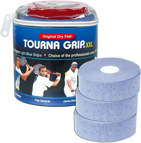 Miniatura 3 de Tourna Grip XXL, manijas para raqueta de tenis original, sensación seca.