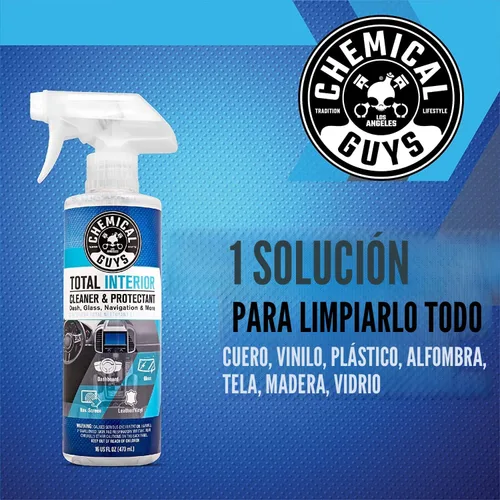 Miniatura 3 de Chemical Guys Limpiador y protector total de interiores, 16 onzas líquidas + paquete de 3 toallas de microfibra