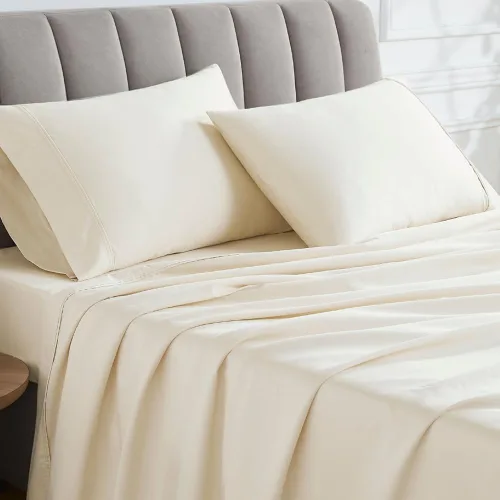 Miniatura 20 de Linen Closet Juego de sábanas de 1000 hilos de algodón egipcio de 4 piezas, 100% satén de algodón, ropa de cama de lujo con bolsillo profundo de 18