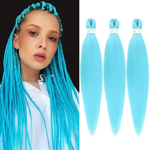 Miniatura 94 de Extensiones de cabello para trenzar preestiradas, color negro, 12 pulgadas, 8 paquetes de cabello natural para trenzar, fácil trenza, ajuste de agua
