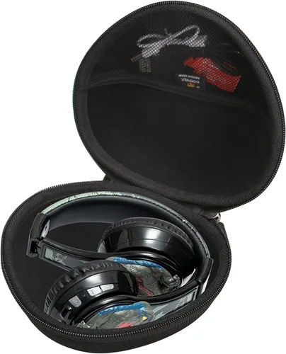 Miniatura 2 de Aproca Funda para auriculares compatible con iClever BTH12 / HS19 / BTH26 / BERIBES/eKids Jurassic World plegable para niños, bolsa de Black-pro