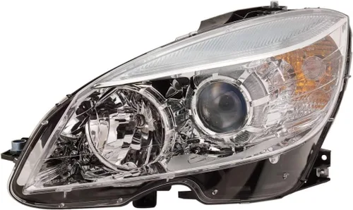 Para Mercedes-Benz C230 / C250 / C300 / C350 / C63 AMG Conjunto de faros delanteros 2008 09 10 2011 | Lado del conductor | Cromo | MB2502163 | 204