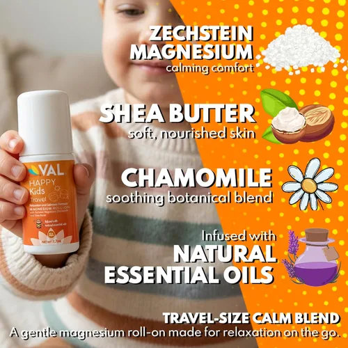 Miniatura 5 de VAL Happy Kids Travel - Roll-On de magnesio (1.7 oz)