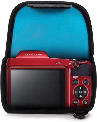 Miniatura 4 de MegaGear Nikon Coolpix L840 - Funda de neopreno para cámara, con mosquetón, color azul