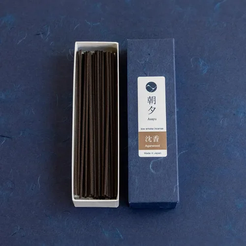 Miniatura 7 de Asayu Japan Varillas de incienso natural de madera de agar, tamaño de muestra de incienso japonés para relajación nocturna, yoga, meditación.