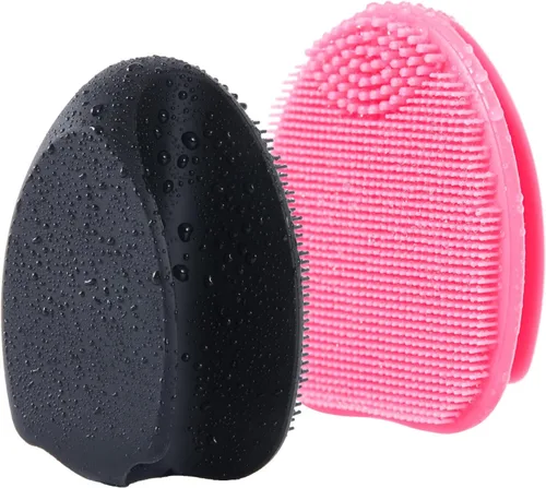 Miniatura 16 de Limpiador facial de silicona suave, limpiador corporal para limpieza profunda, exfoliación, 2 cepillos corporales de silicona para mujeres