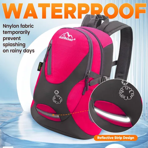 Miniatura 3 de sunhiker Pequeña mochila de senderismo para mujeres y hombres, 20L, ligera, mochila de viaje, mochila casual para ciclismo, acampar al aire libre
