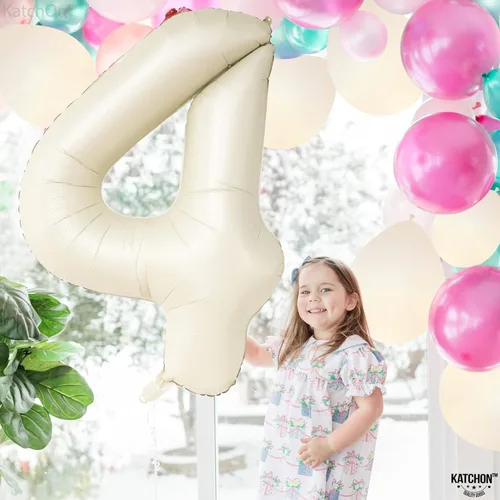 Miniatura 1248 de KatchOn, Globo grande azul número 2 de 40 pulgadas Decoraciones de cumpleaños de Baby Shark para niño de 2 años Globo azul número 2 Globo