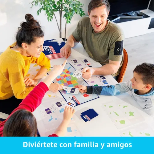 Miniatura 6 de The 50 States Game - Juego de mesa de geografía de EE. UU. - Juego educativo para niños y adultos - Aprendizaje divertido para niños y niñas