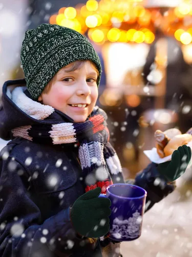 Miniatura 5 de Paquete de 100 gorros y guantes antideslizantes para niños, gorro de punto cálido, guantes de invierno a granel para niños y niñas