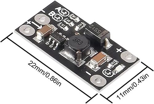 Miniatura 4 de AITRIP 10 unids 1.5A multifunción Mini Boost Module Step Up Board 3.7V a 5V 8V 9V 12V Step Up Board con indicador LED para DIY módulo de voltaje