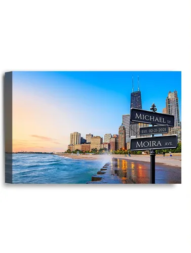 Miniatura 105 de IPIC – obra de arte personalizada con nombres y fecha, regalo perfecto para aniversario, boda, cumpleaños y celebraciones