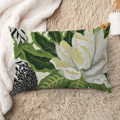 Miniatura 33 de ArogGeld Fundas de cojín de estilo chinoiserie, diseño de flores y pájaros, color rosa rubor, diseño de animales de pavo real, jardín asiático