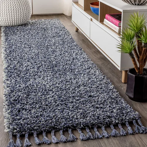 Miniatura 11 de JONATHAN Y Mercer Shag - Alfombra de felpa con borlas color crema para interiores, 3 x 5 pies, contemporánea, moderna, fácil de limpiar, para sala