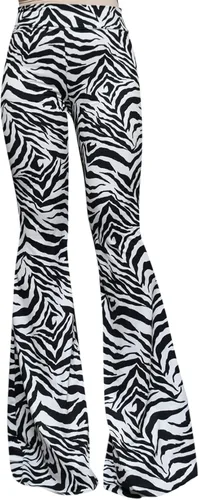 Miniatura 15 de ShopMyTrend - Pantalones de yoga largos con piernas anchas y acampanadas estilo palazzo, con cintura alta, para mujer