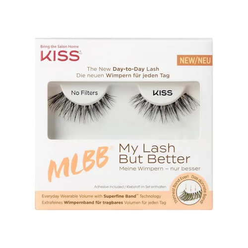 Miniatura 13 de KISS My Lash But Better, Pestañas Postizas, 'Tan Real', 12mm, Incluye 1 Par De Pestañas, Fácil De Aplicar, Racimos De Pestañas Reutilizables