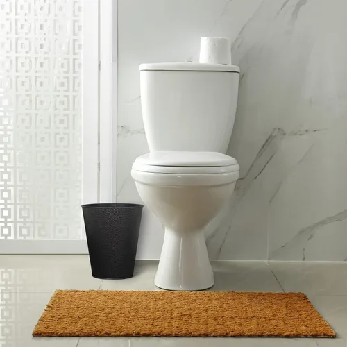 Miniatura 7 de Papelera para dormitorio, baño, bote de basura 6 litros, negro, acero inoxidable