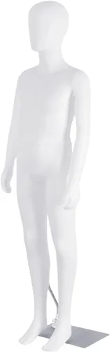 Miniatura 10 de Maniquí de cuerpo completo para niños, forma de vestido infantil de 43.3 pulgadas, torso de maniquí ajustable sin rostro, pantalla de maniquí