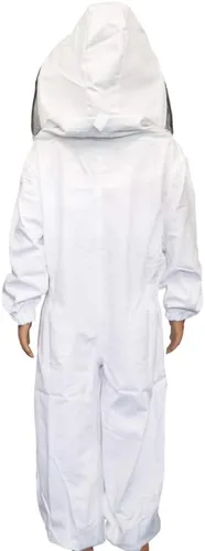 Miniatura 4 de Luwint Trajes de apicultura para niños, traje de apicultor de protección completa con guantes y capucha de velo autoportante (3'11''-4'2'' de altura)