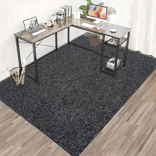 Miniatura 8 de Tapete grande para silla de escritorio de oficina de 63 x 51 pulgadas, protector de suelo antideslizante para suelos duros, madera dura, azulejos