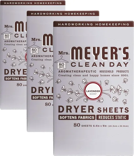 Miniatura 11 de MRS. MEYER'S CLEAN DAY - Hojas para secadora, suavizante de telas, reduce la estática, infundida con aceites esenciales, madera de abedul, 80