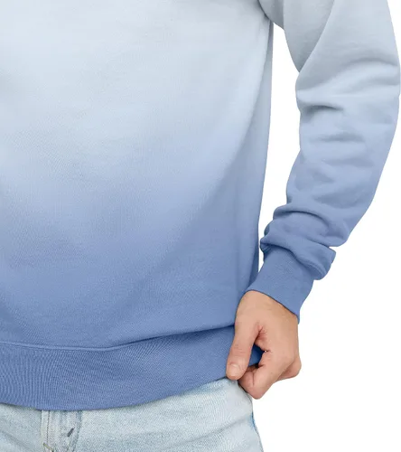 Miniatura 4 de Hanes Originals - Sudadera de vellón con cuello redondo para hombre, prenda teñida, sin botones