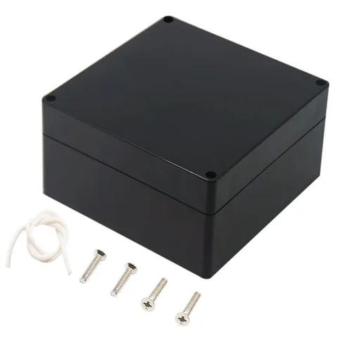 Miniatura 9 de Caja de conexiones, Caja de proyectos Zulkit IP65 impermeable para exterior cajas de plástico ABS Cajas eléctricas electrónicas negras 10.4 x 7.2 x