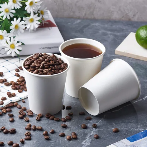 Miniatura 9 de CIAO! Vaso de papel para bebidas calientes de 10 onzas, blanco, desechable, diámetro de 90 mm, 1.000