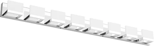 Miniatura 14 de Tipace - 3 Lámparas regulables de tocador, modernas, cromadas, con luz led arriba y abajo, para colocarlas en la pared o sobre el espejo del tocador
