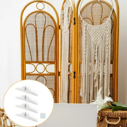 Miniatura 6 de 4 soportes plegables para separar habitaciones, soporte plegable para pantalla de privacidad, soporte de madera para divisor de habitación