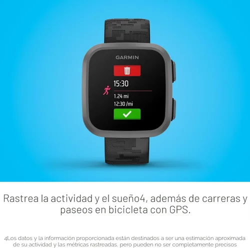 Miniatura 6 de Garmin Bounce™, Reloj Inteligente para Niños, Mensajes de Texto y Voz Bidireccionales, Seguimiento de Ubicación, Camuflaje Negro