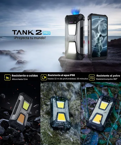 Miniatura 7 de 8849 Tank 2 Pro Smartphone Resistente Desbloqueado, 24+512GB/1TB Android 14 Teléfono Celular Resistente con Proyector, 6.79’’ 4G Teléfonos Móviles