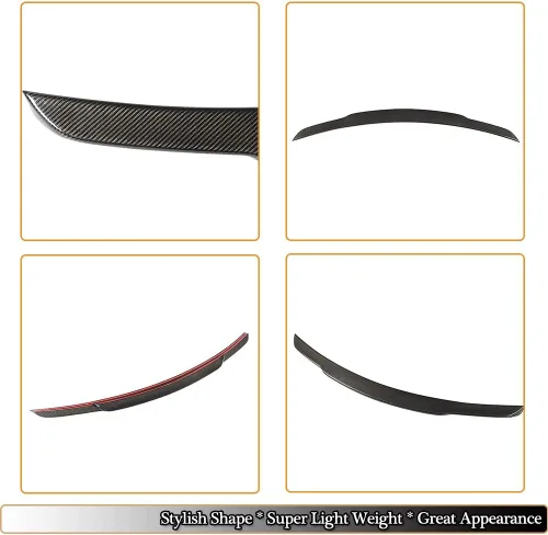 Miniatura 3 de Alerón de maletero de fibra de carbono para Mercedes Benz S Class W222 Sedan 2014-2019 S400 S450 S500 S550 S560 S600 S63 S65 AMG Tapa trasera
