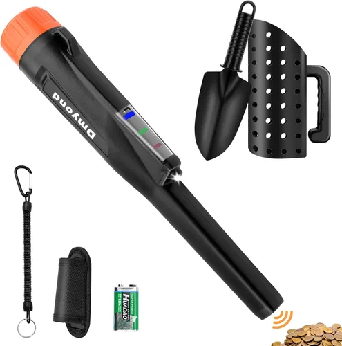Miniatura 8 de Dmyond Detector de Metales Pinpointer y Accesorios - Varilla Puntera de Mano Impermeable Completa IP68 con 3 Modos - Incluye Tamiz para Arena
